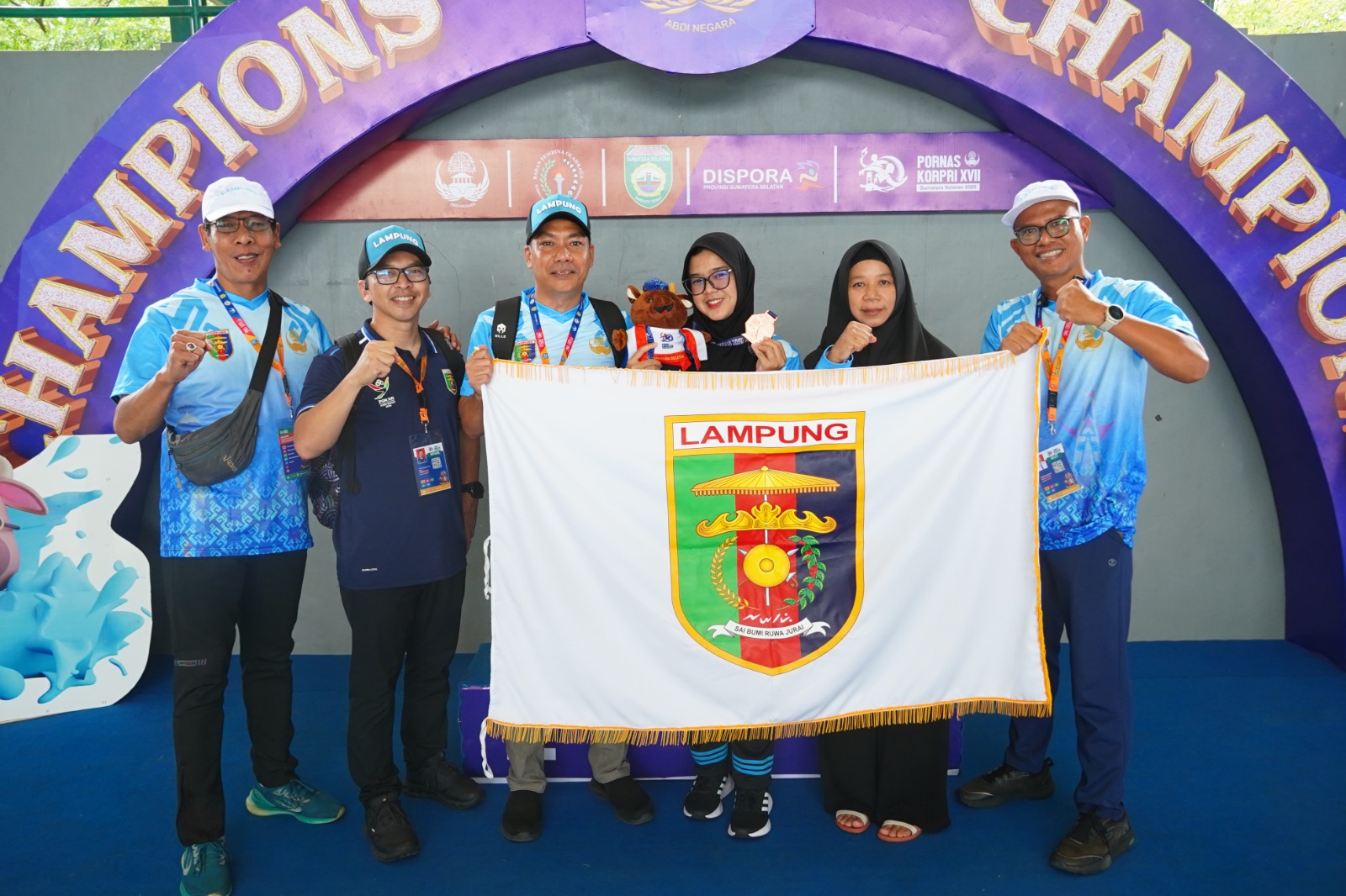 Pornas XVII, Cabor Renang Sumbang Medali Pertama Bagi Lampung