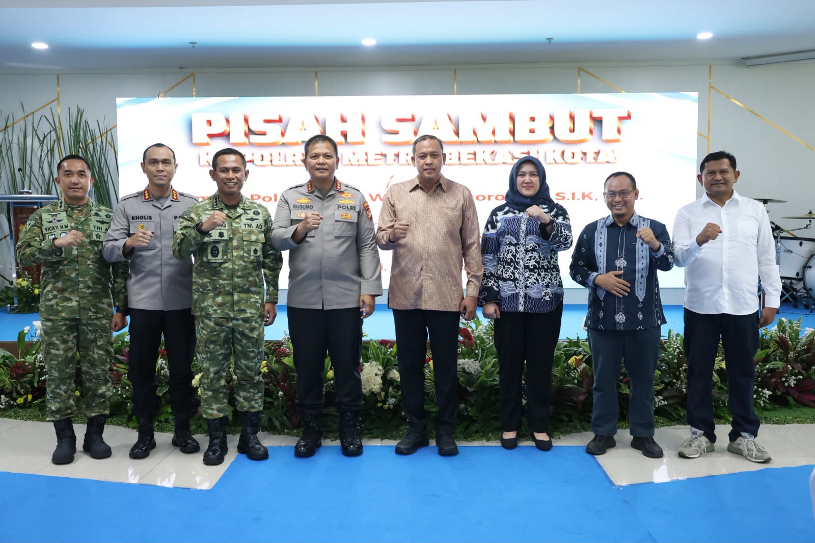 Pisah Sambut Kapolres Metro Bekasi Kota, Wali Kota Bekasi Apresiasi Pengabdian dan Sambut Kepemimpinan Baru