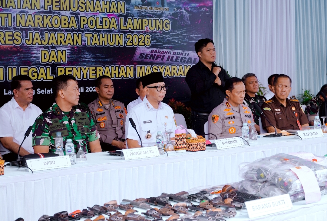 Pemprov Lampung Dukung Penuh Pemberantasan Narkotika, Perkuat Sinergi Jaga Keamanan Lampung