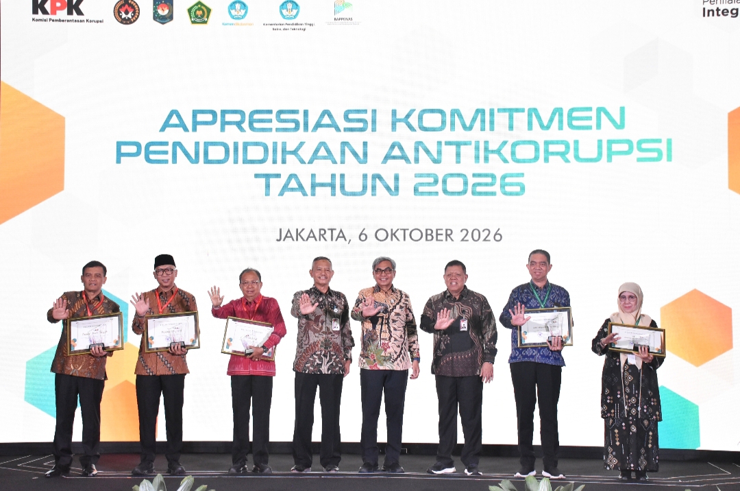KPK Beri Penghargaan kepada Provinsi Lampung atas Penguatan Pendidikan Antikorupsi